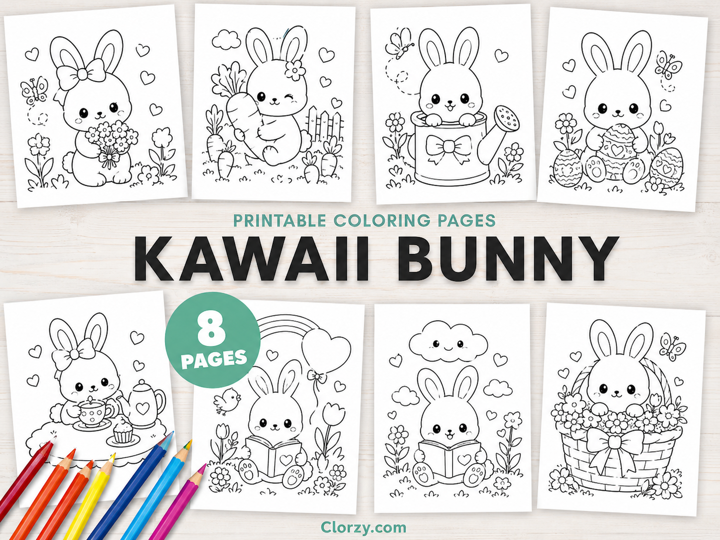 Free Bunny Coloring Pages