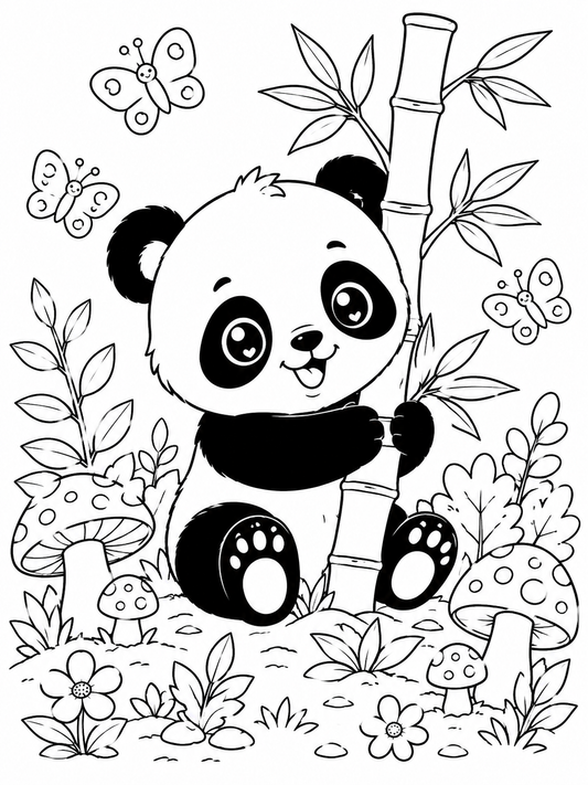 Free Panda Coloring Pages